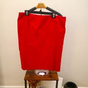 Dalia Collection Vibrant Red Pencil Skirt
